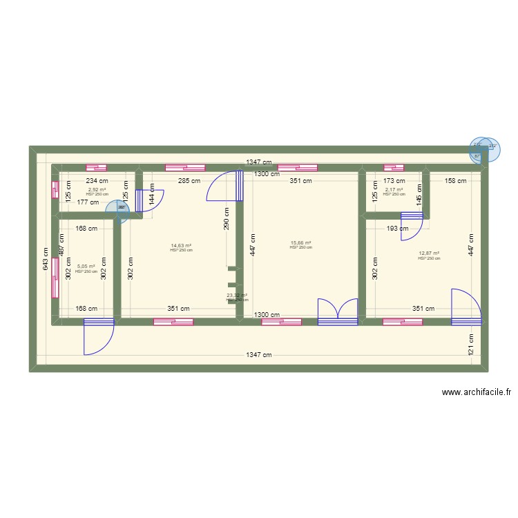 ALBAN 2. Plan de 7 pièces et 77 m2