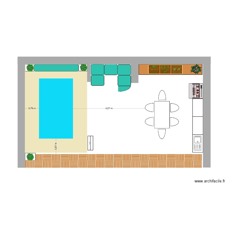 Jardin 1. Plan de 0 pièce et 0 m2