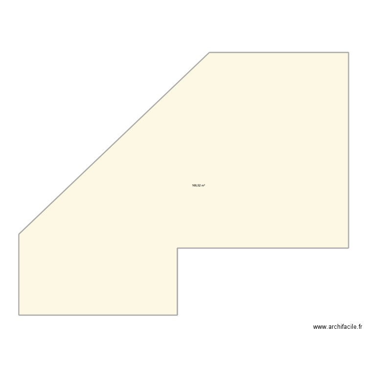 jardin. Plan de 1 pièce et 167 m2