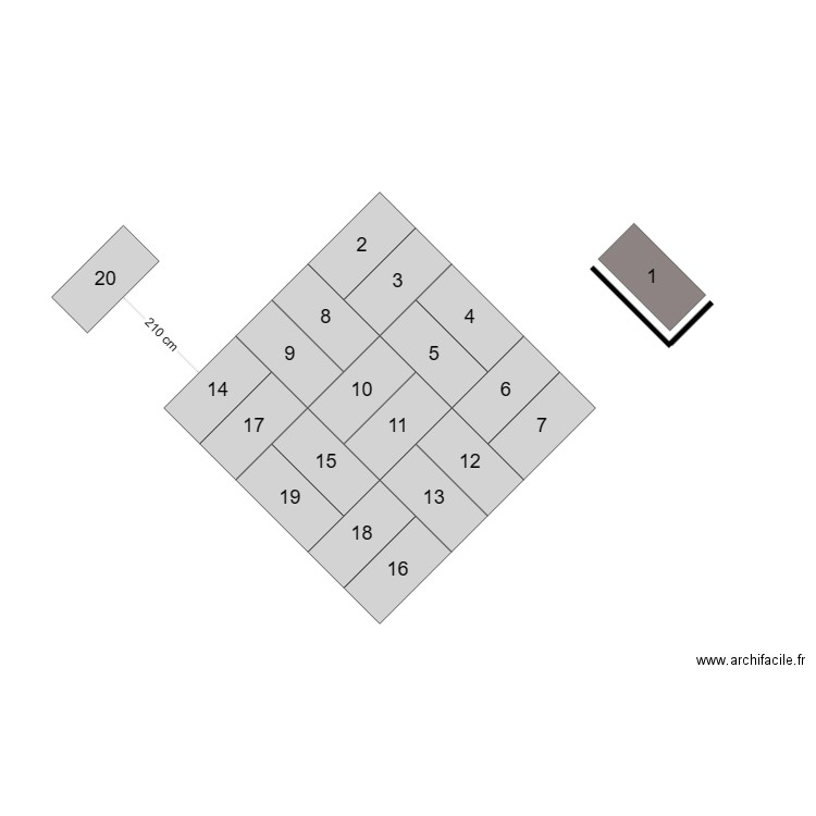 Acte I scène 1 - Acte II scène 1 . Plan de 0 pièce et 0 m2