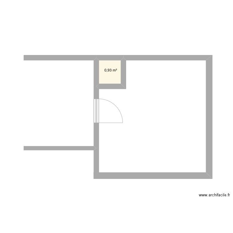 .Abris de jardin sp10. Plan de 1 pièce et 1 m2