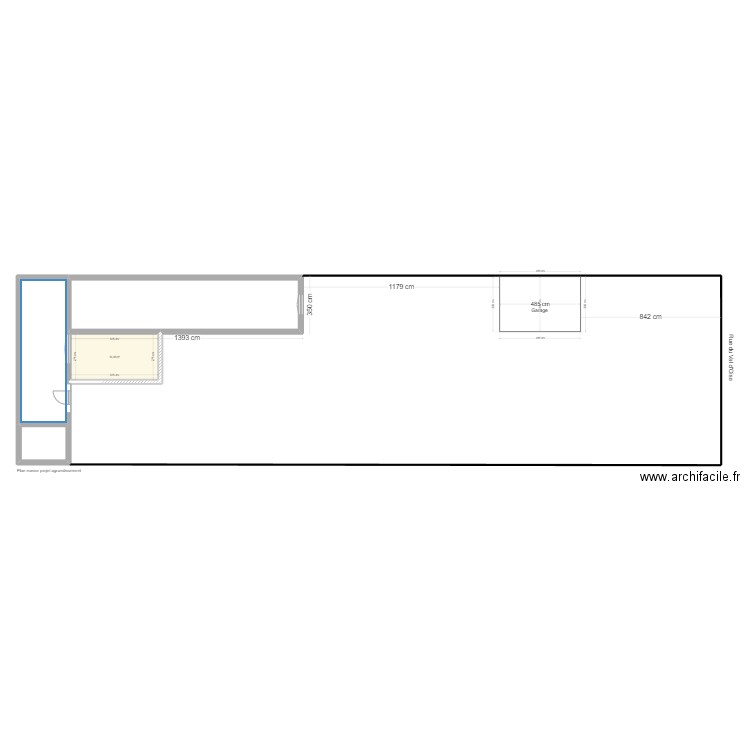 Plan masse agrandissement MAIRIE2024. Plan de 4 pièces et 84 m2