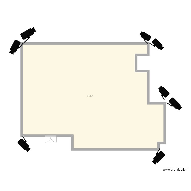 PROJET SYRTTP . Plan de 1 pièce et 191 m2