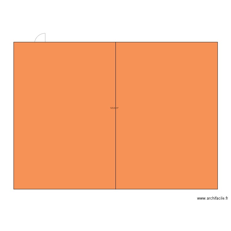 Mendes Kerthe. Plan de 1 pièce et 124 m2