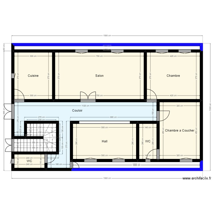 Plan de terrain 15m x 10m Client 48 53 22 48. Plan de 12 pièces et 125 m2