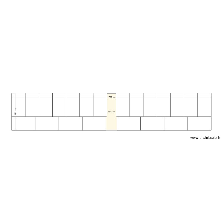 mag presse. Plan de 1 pièce et 53 m2