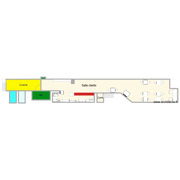 Plan Subway Place d'Erlon. Plan de 8 pièces et 629 m2