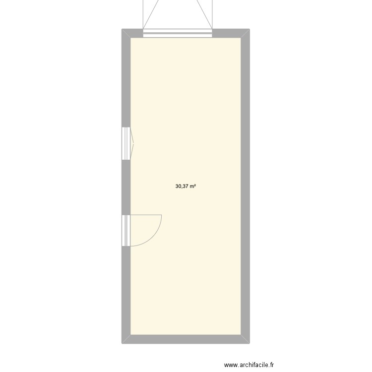 El Garage . Plan de 1 pièce et 30 m2