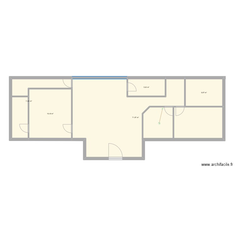 vincent tollet. Plan de 5 pièces et 117 m2