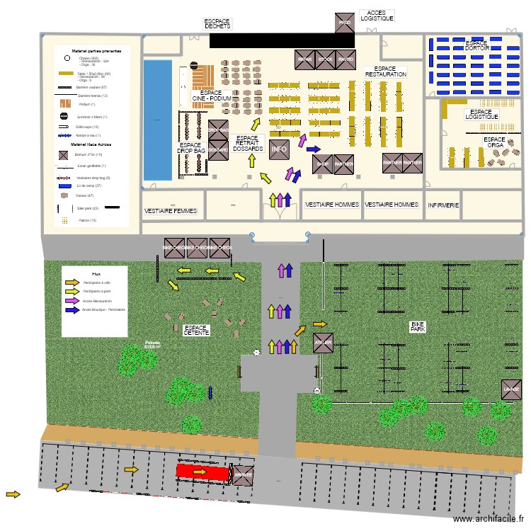 RAP25 - HALLES BOURGOGNES 3. Plan de 4 pièces et 2123 m2