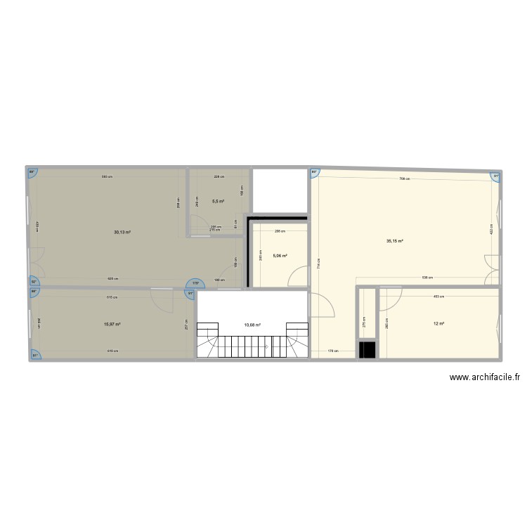 chav 21. Plan de 11 pièces et 120 m2