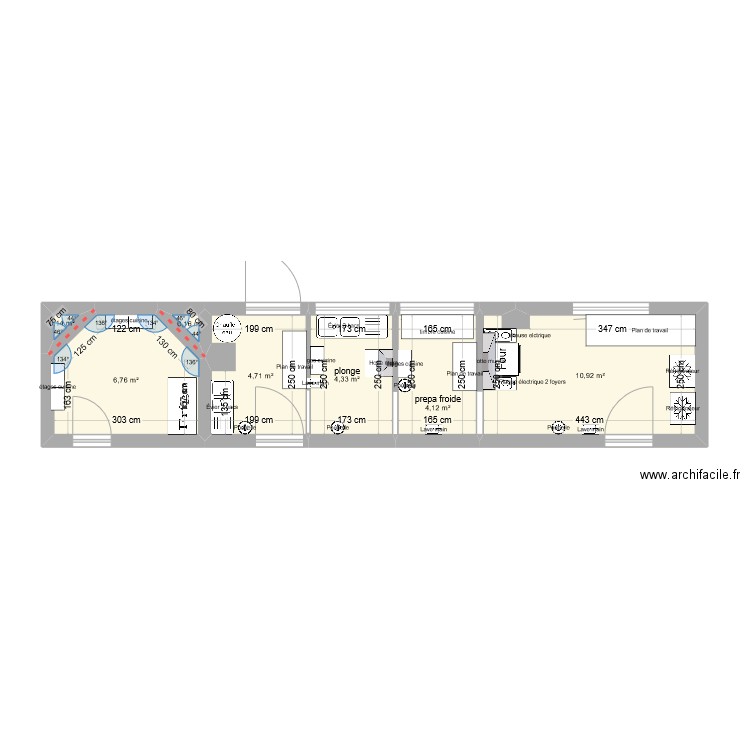 cuisine saint roch. Plan de 7 pièces et 31 m2