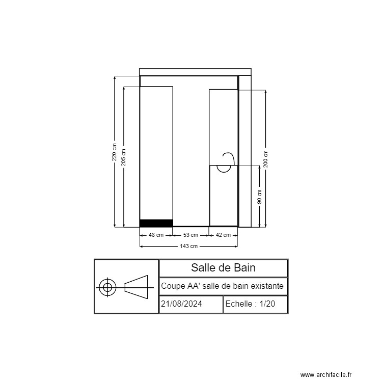 DECEX-03 Coupe. Plan de 0 pièce et 0 m2