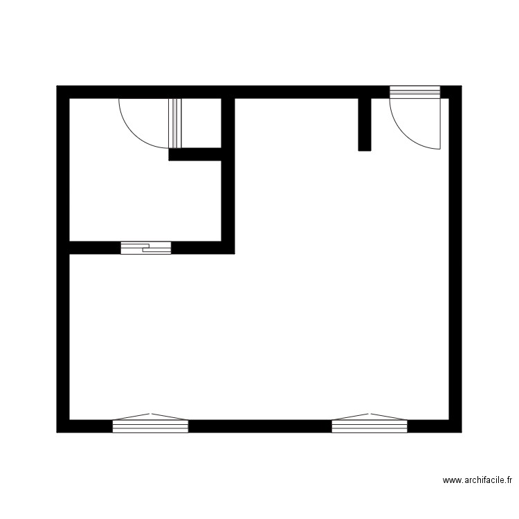 SCI LAROUSSE. Plan de 3 pièces et 29 m2