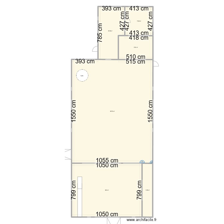 25ans. Plan de 6 pièces et 346 m2