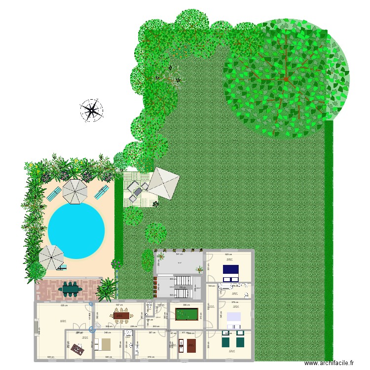 NERS PLAN 1. Plan de 36 pièces et 412 m2