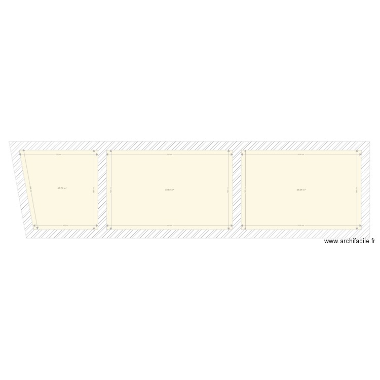 VIVOIN. Plan de 3 pièces et 123 m2