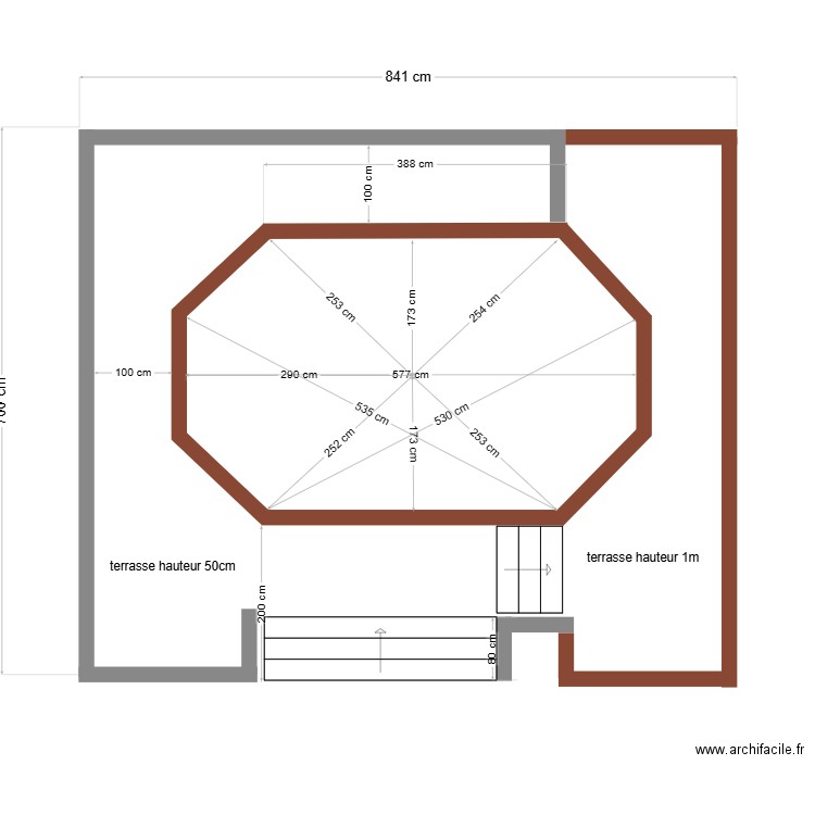 Aménagement piscine. Plan de 0 pièce et 0 m2