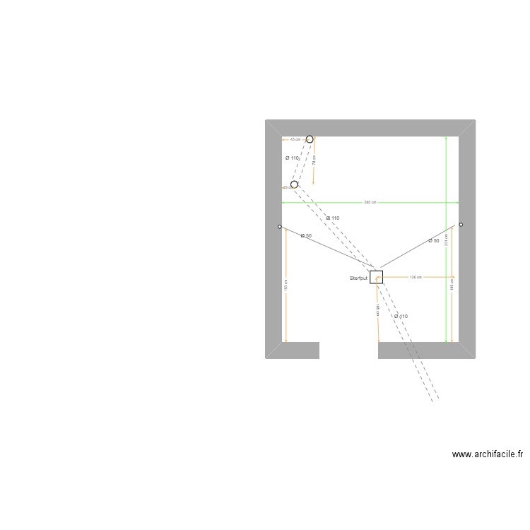 eau usée buanderie. Plan de 0 pièce et 0 m2