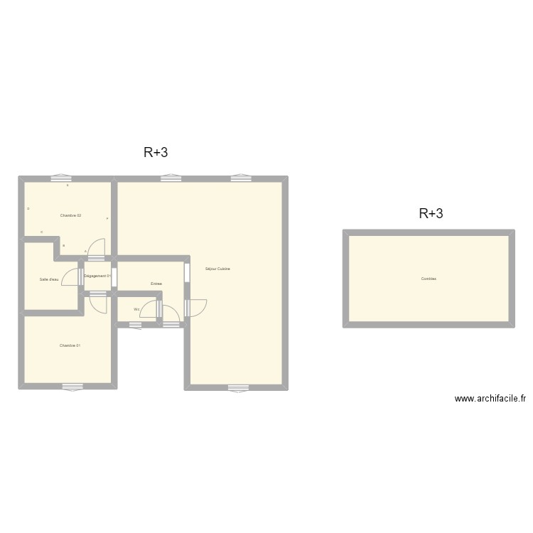 350602026. Plan de 8 pièces et 130 m2