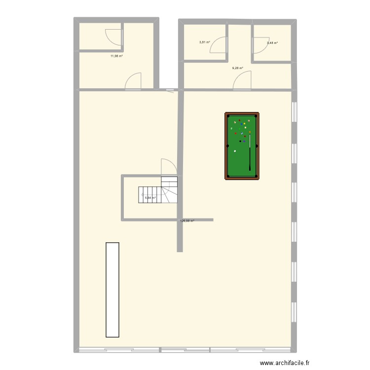 le commerce 1. Plan de 6 pièces et 161 m2