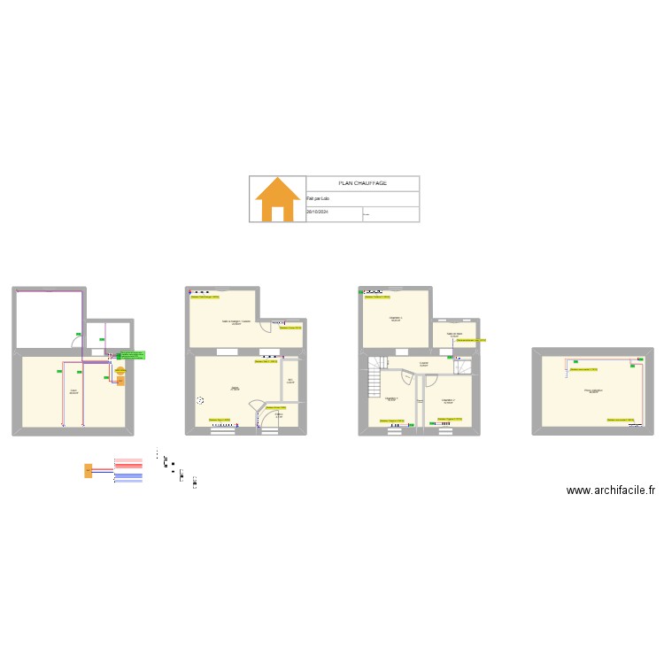 2024-10-28 Plomberie. Plan de 12 pièces et 192 m2