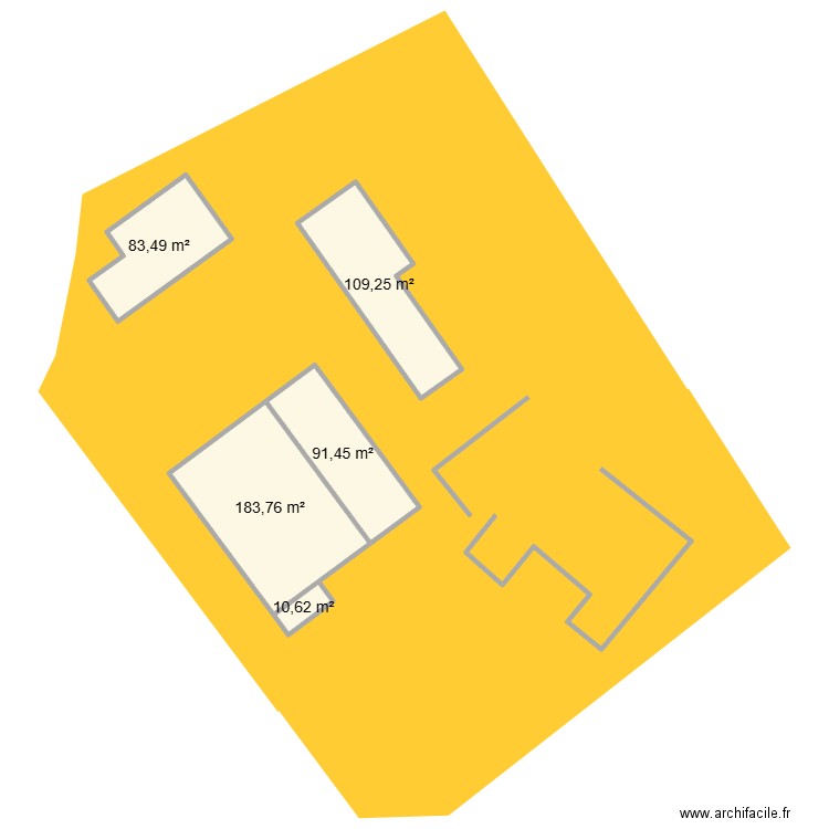 Maison Hamiot. Plan de 5 pièces et 479 m2