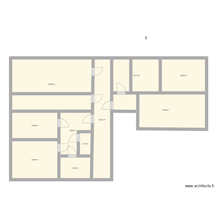 Brest. Plan de 10 pièces et 144 m2