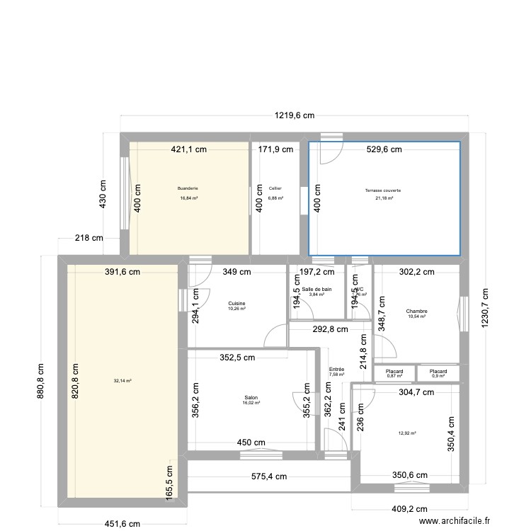 ETAT DES LIEUX agrandissement archi. Plan de 13 pièces et 142 m2