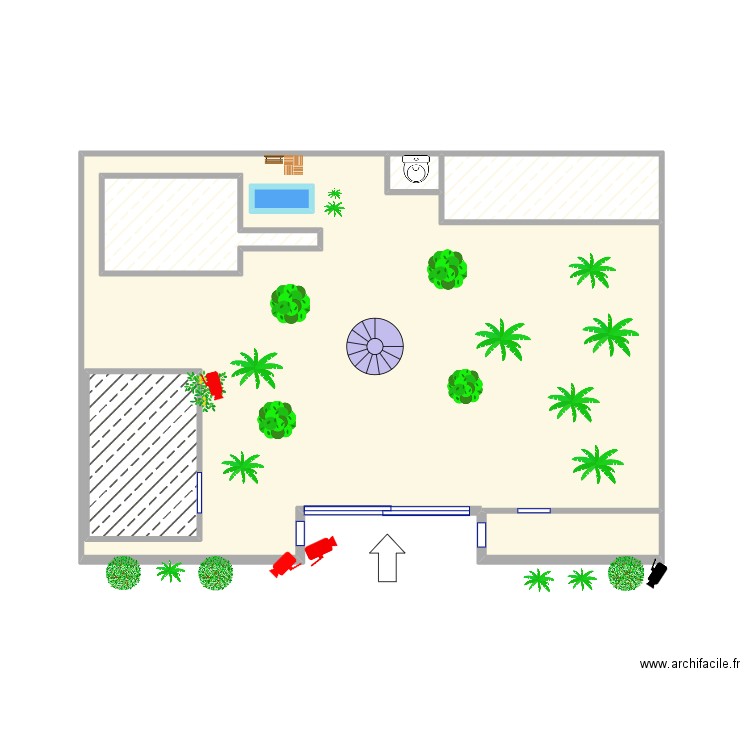 jjj. Plan de 7 pièces et 39 m2