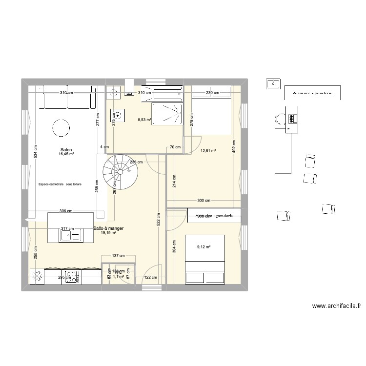 Marin 10. Plan de 10 pièces et 117 m2