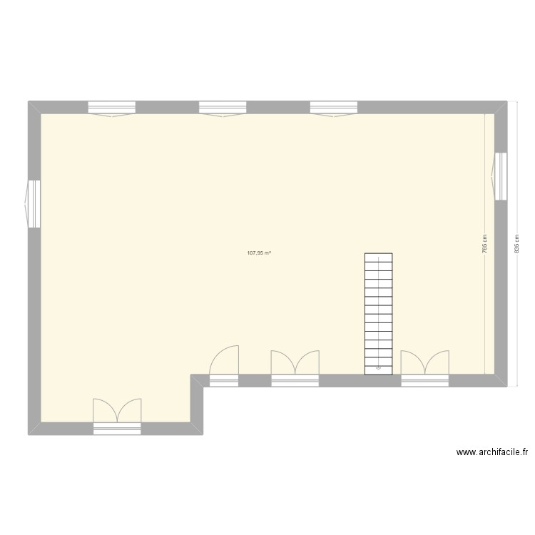 BLYES. Plan de 1 pièce et 108 m2