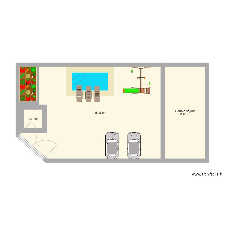 NE POUR BRILLER 3. Plan de 4 pièces et 50 m2