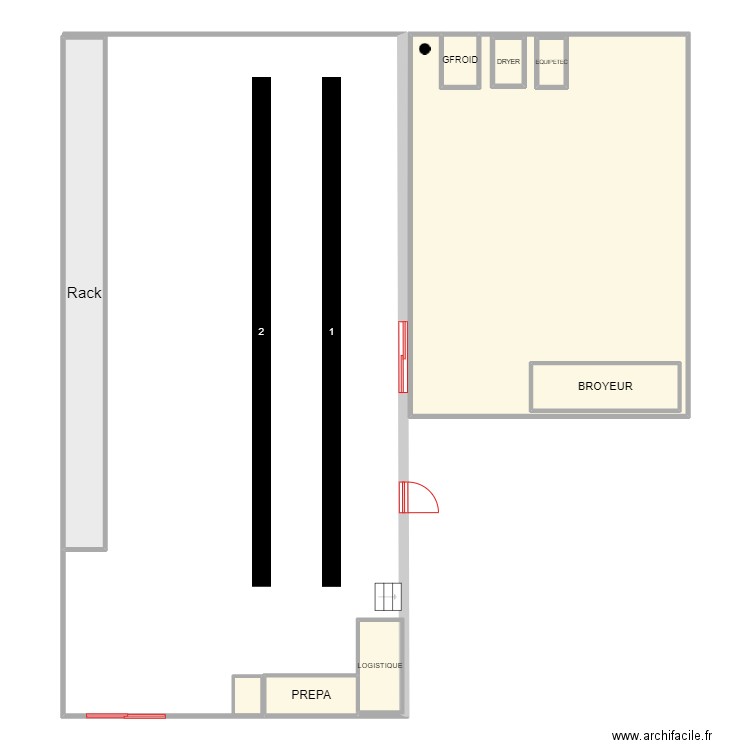 projet lilou. Plan de 9 pièces et 122 m2