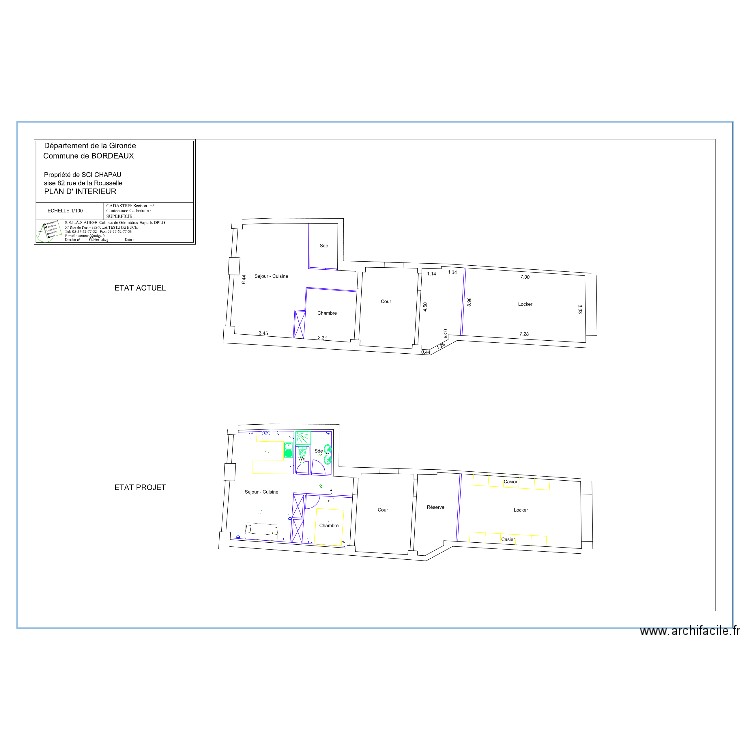 SCI Chapau. Plan de 0 pièce et 0 m2