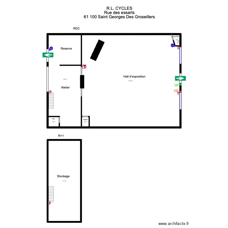 Cycle LESEIGNEUR. Plan de 6 pièces et 400 m2