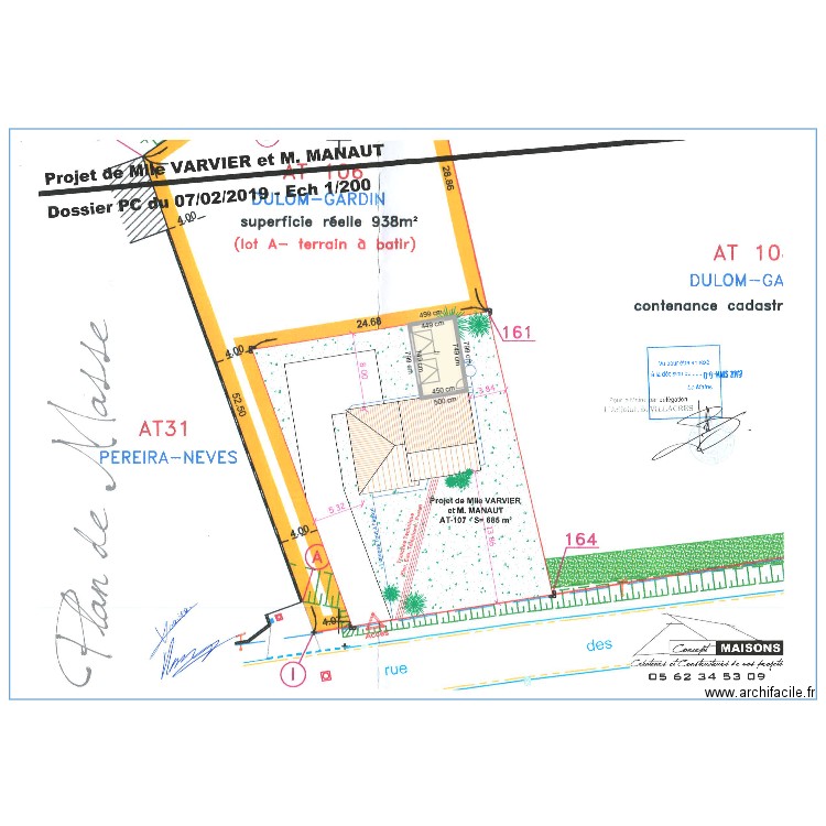 GARAGE. Plan de 1 pièce et 34 m2