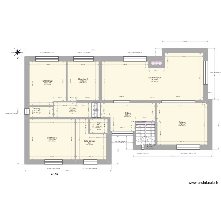 Ml24016605 CAREME. Plan de 13 pièces et 121 m2