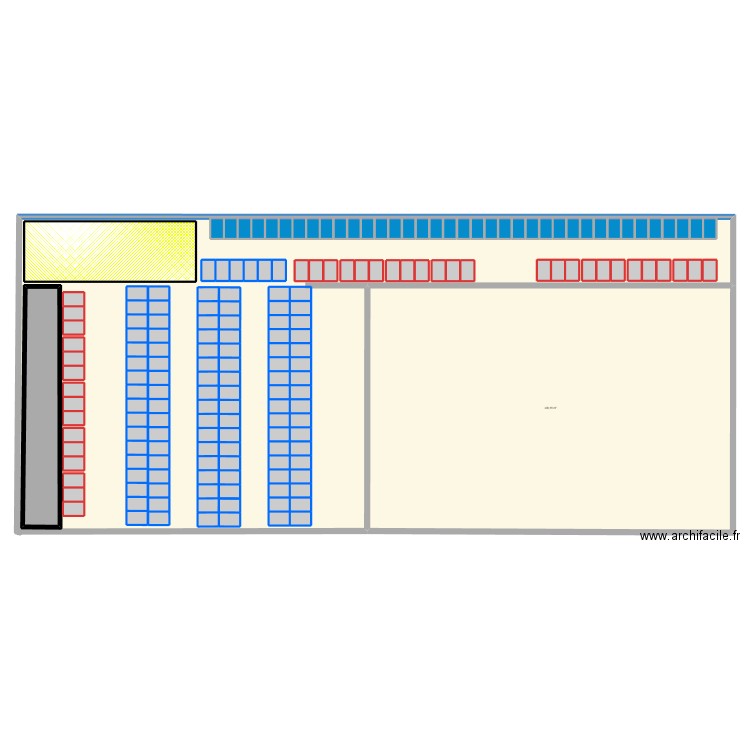 DEPOT. Plan de 188 pièces et 1012 m2