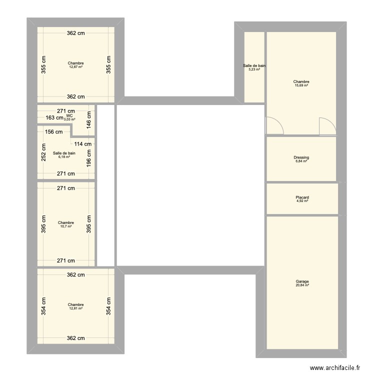 evimiz. Plan de 10 pièces et 97 m2