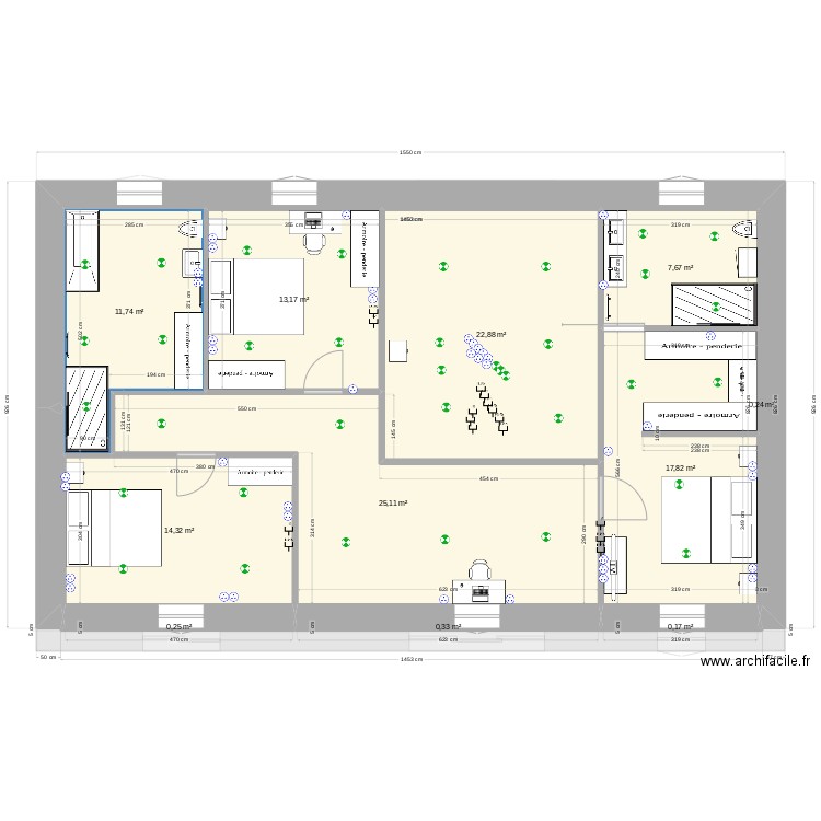 Laura final 3. Plan de 17 pièces et 227 m2