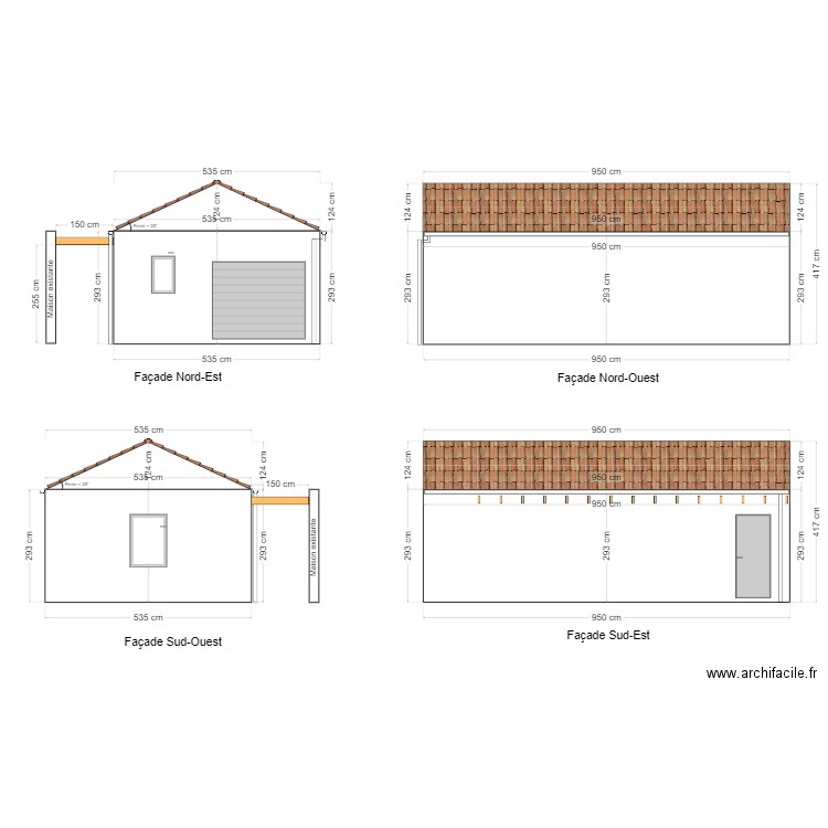 Garage. Plan de 0 pièce et 0 m2