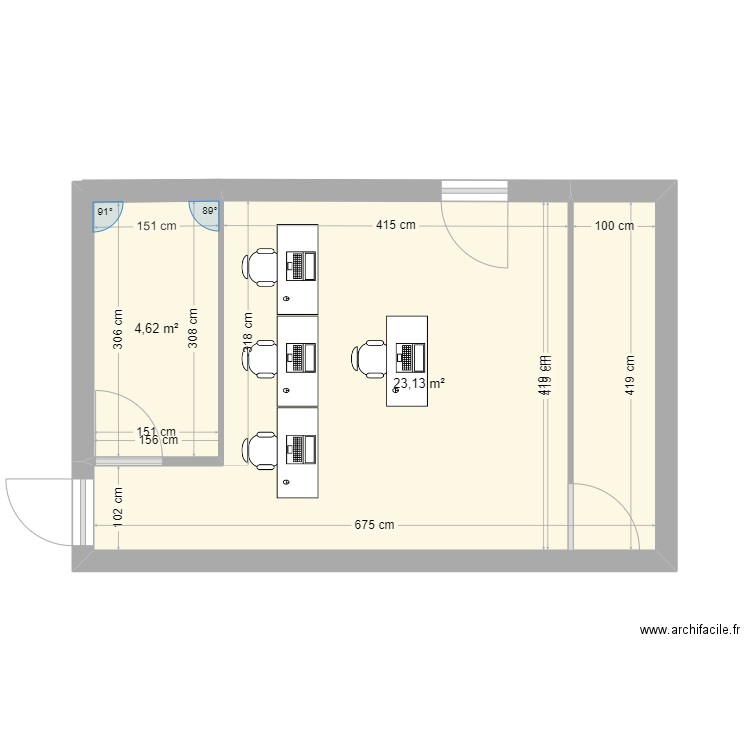 PL Toulal 2. Plan de 2 pièces et 28 m2