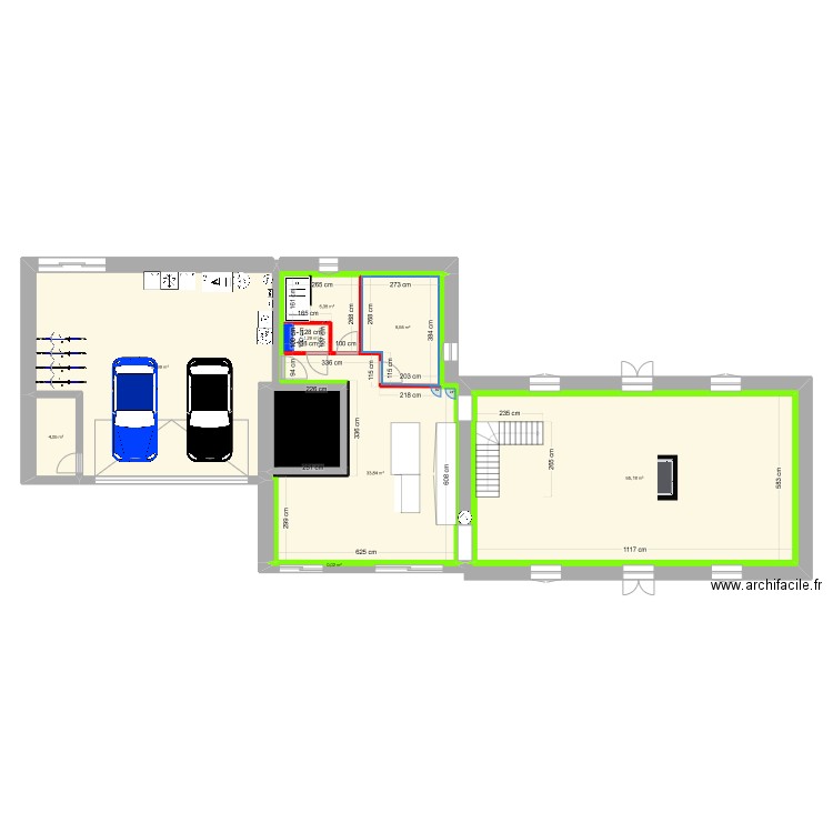 RDC Neurdeusiere Cotation. Plan de 9 pièces et 180 m2