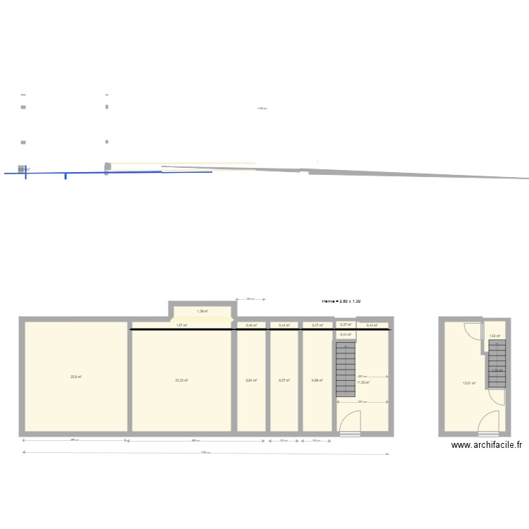 neuve04. Plan de 18 pièces et 101 m2