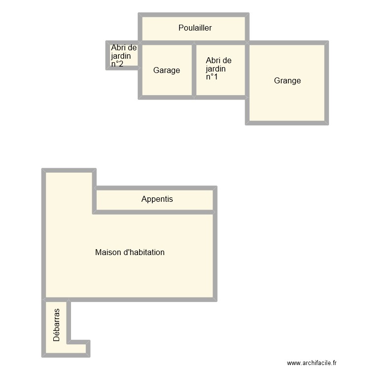 vatant dependa. Plan de 8 pièces et 156 m2