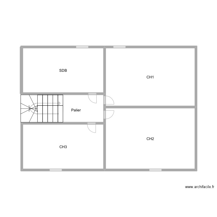 Logement 12. Plan de 10 pièces et 74 m2