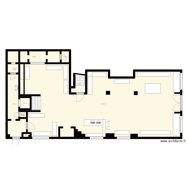 Tommy plan étage 0. Plan de 10 pièces et 259 m2