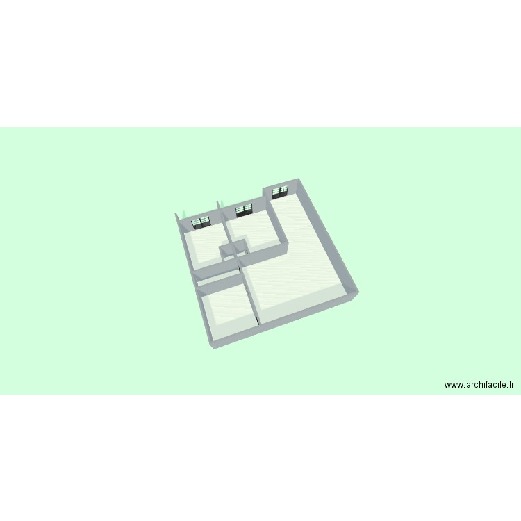 SOLO RDC. Plan de 6 pièces et 193 m2