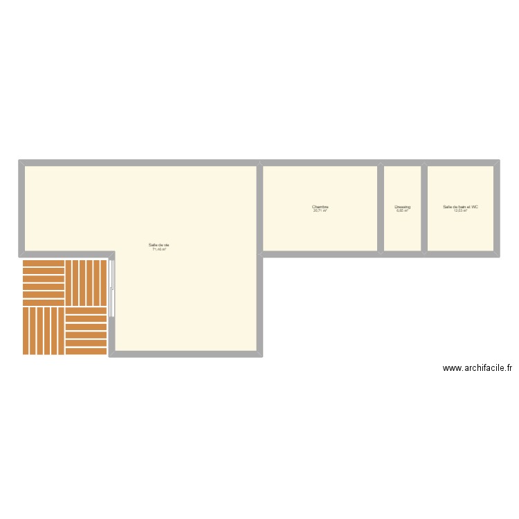 Maison idéal. Plan de 4 pièces et 111 m2